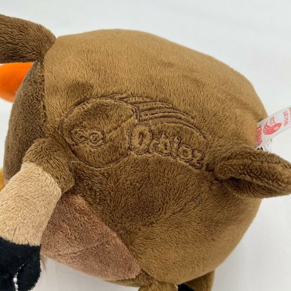 Orbiez Brown Moose 6" Plush Stuffed Animal Round Ball Big Nose - Picture 5 of 6